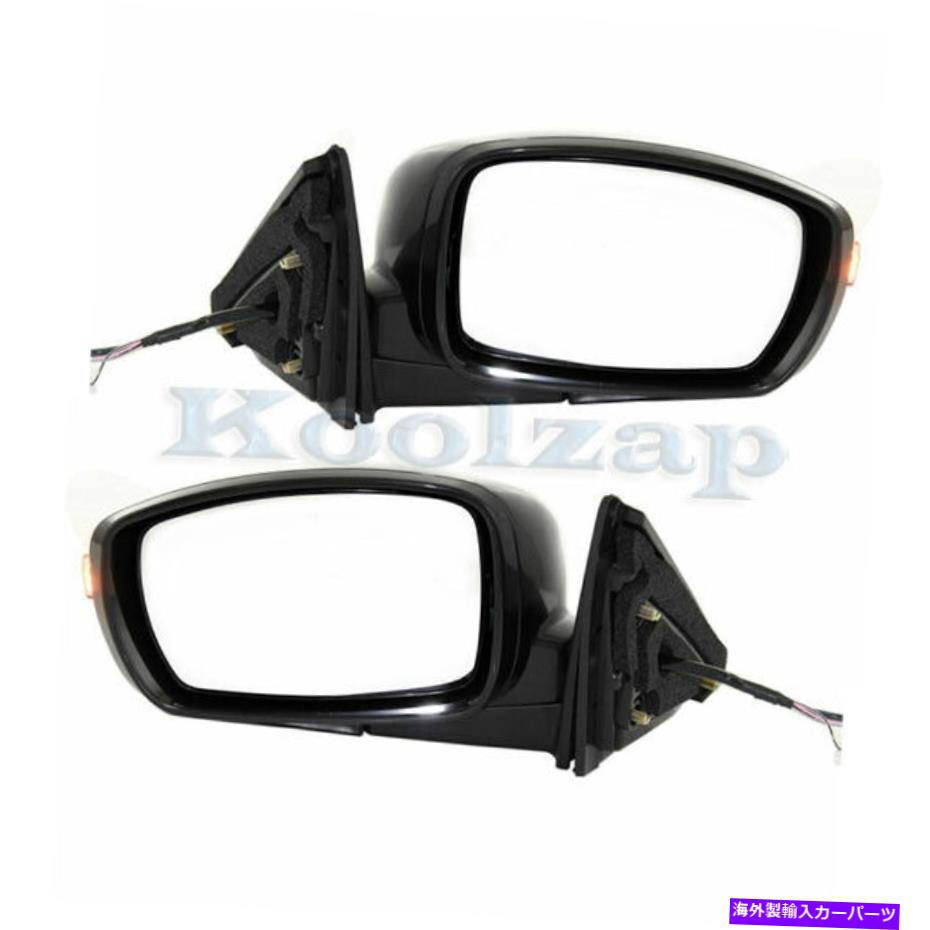 USミラー 09-14 Genesis後部ビュードアミラーパワー加熱w/ターン信号ランプペアセット For 09-14 Genesis Rear View Door Mirror Power Heated w/Turn Signal Lamp PAIR SET【並行輸入品】