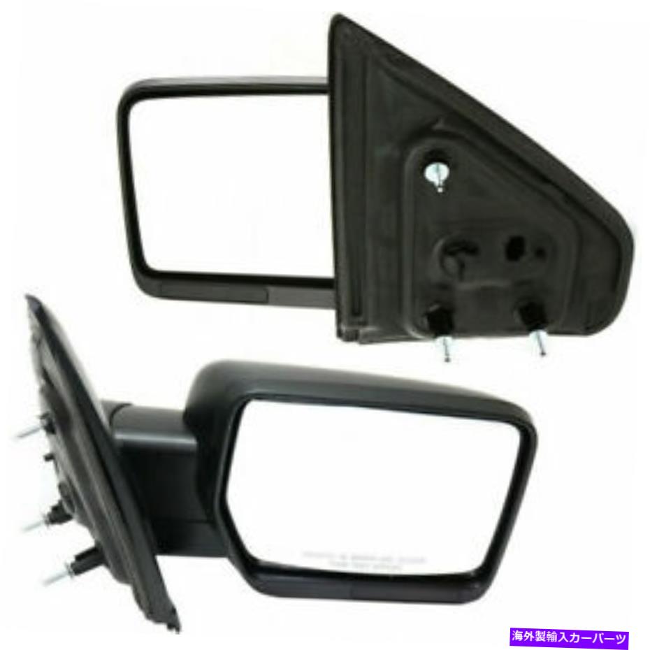 USミラー 2フィットの新しいセットFord F-150 2009-2010 LH＆RH SIDE MIRRIR MIRRMAN FLDG NON-HTD New Set Of 2 Fits FORD F-150 2009-2010 LH & RH Side Man Mirror Man Fldg Non-Htd【並行輸入品】