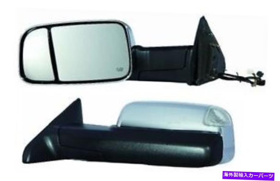 USミラー 2010 2011 2012 Dodge Ram 1500 2500 3500ドライバーサイドクロムヒートパワーミラー 2010 2011 2012 Dodge Ram 1500 2500 3500 Driver Side Chrome Heat Power Mirror【並行輸入品】