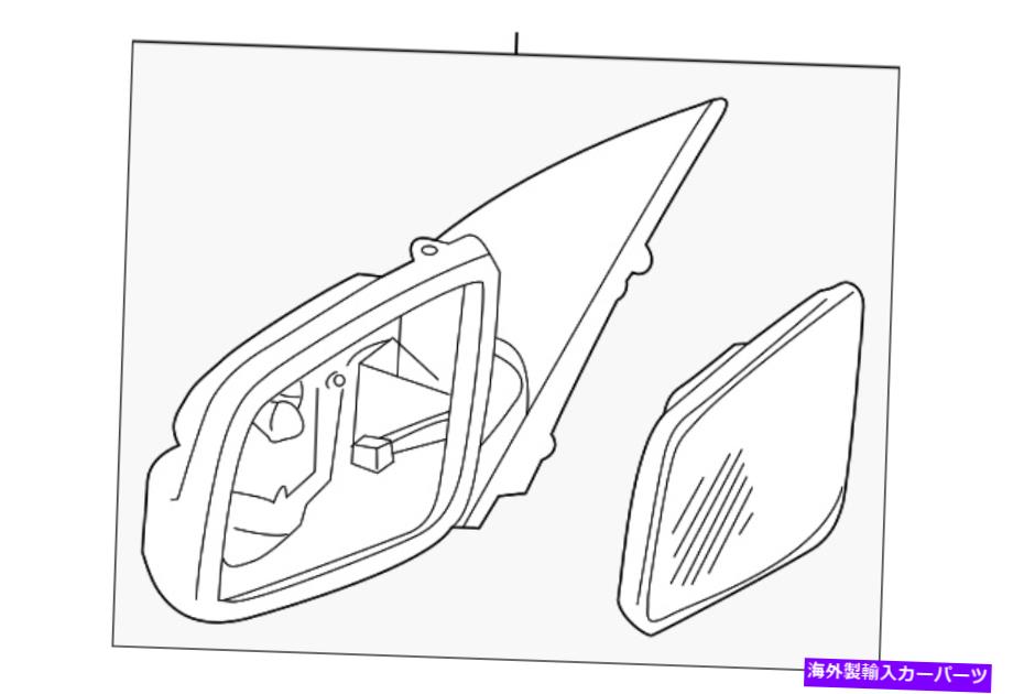 USミラー 本物のGMドライバーサイドドアミラー92247733 Genuine GM Driver Side Door Mirror 92247733【並行輸入品】