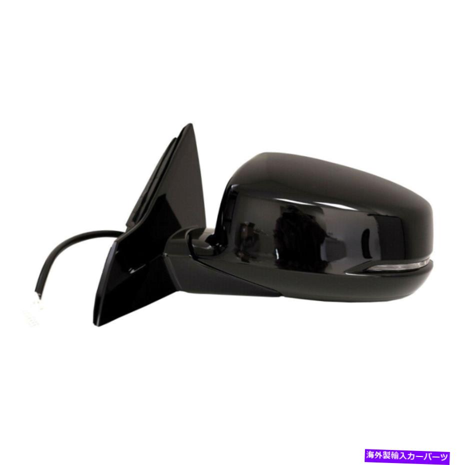 USミラー 13-17のサイドミラードライバーlホンダアコードパワーシグナルライト加熱ブラック8ピン Side Mirror Driver L for 13-17 Honda Accord Power Signal Light Heated Black 8pin【並行輸入品】