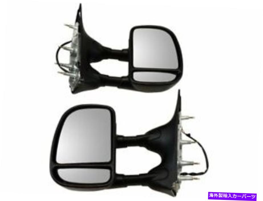 USミラー 02-08フォードE250エコノリンE350クラブワゴンスーパーデューティJC22x6用のドアミラーセット Door Mirror Set For 02-08 Ford E250 Econoline E350 Club Wagon Super Duty JC22X6【並行輸入品】