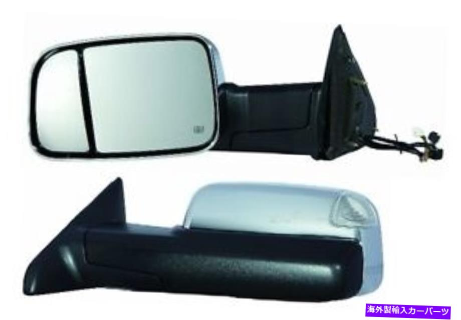 USミラー 2011 Dodge Ram 1500 2500 3500ドライバーサイドクロムヒートパワーミラー付き信号付き 2011 Dodge Ram 1500 2500 3500 Driver Side Chrome Heat Power Mirror W/Signal【並行輸入品】