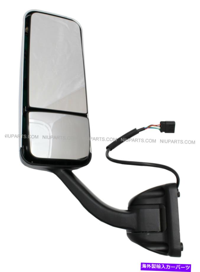 USミラー Freightliner Cascadia Door Mirrer加熱と駆動型クロム - ドライバー側 Freightliner Cascadia Door Mirror Heated and Powered Chrome - Driver Side【並行輸入品】