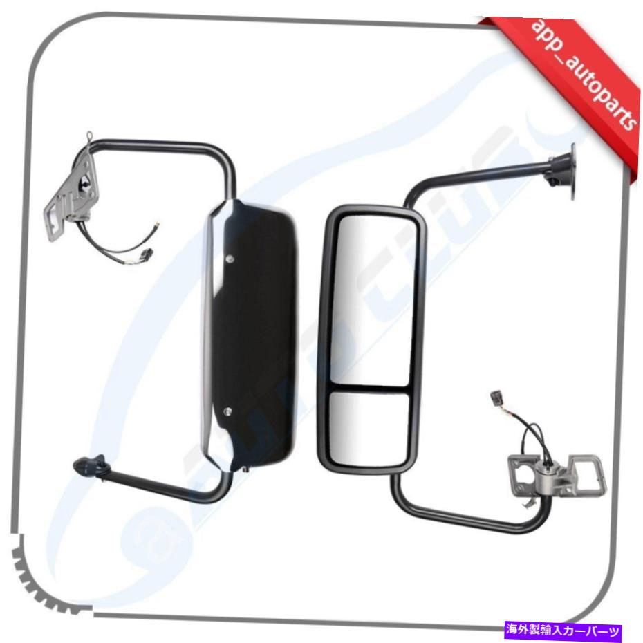USミラー 2004年から2018年のFreightliner Century/Columbia Chromeペアミラーコンプリートサイド For 2004-2018 Freightliner Century/Columbia Chrome Pair Mirror Complete Side【並行輸入品】