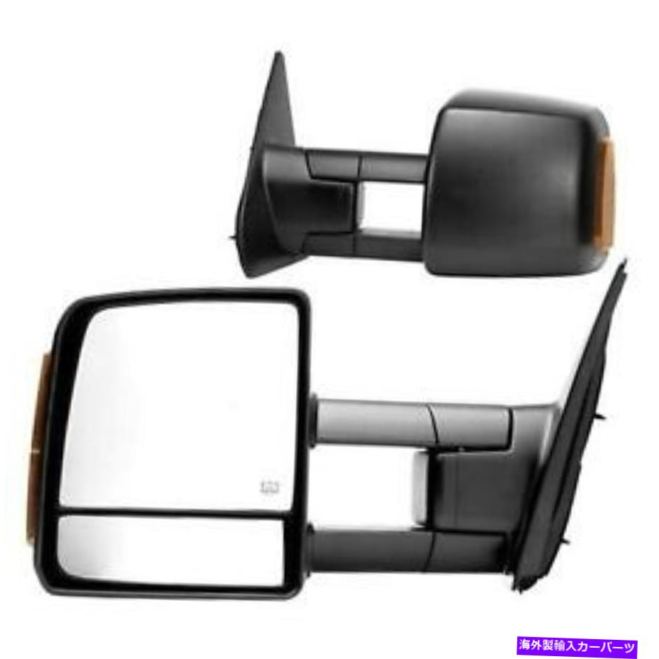 USミラー ドライバーと助手席のパワーけん引鏡が適合します2007-2017トヨタツンドラ Driver And Passenger Side Power Towing Mirrors Fits 2007-2017 Toyota Tundra【並行輸入品】