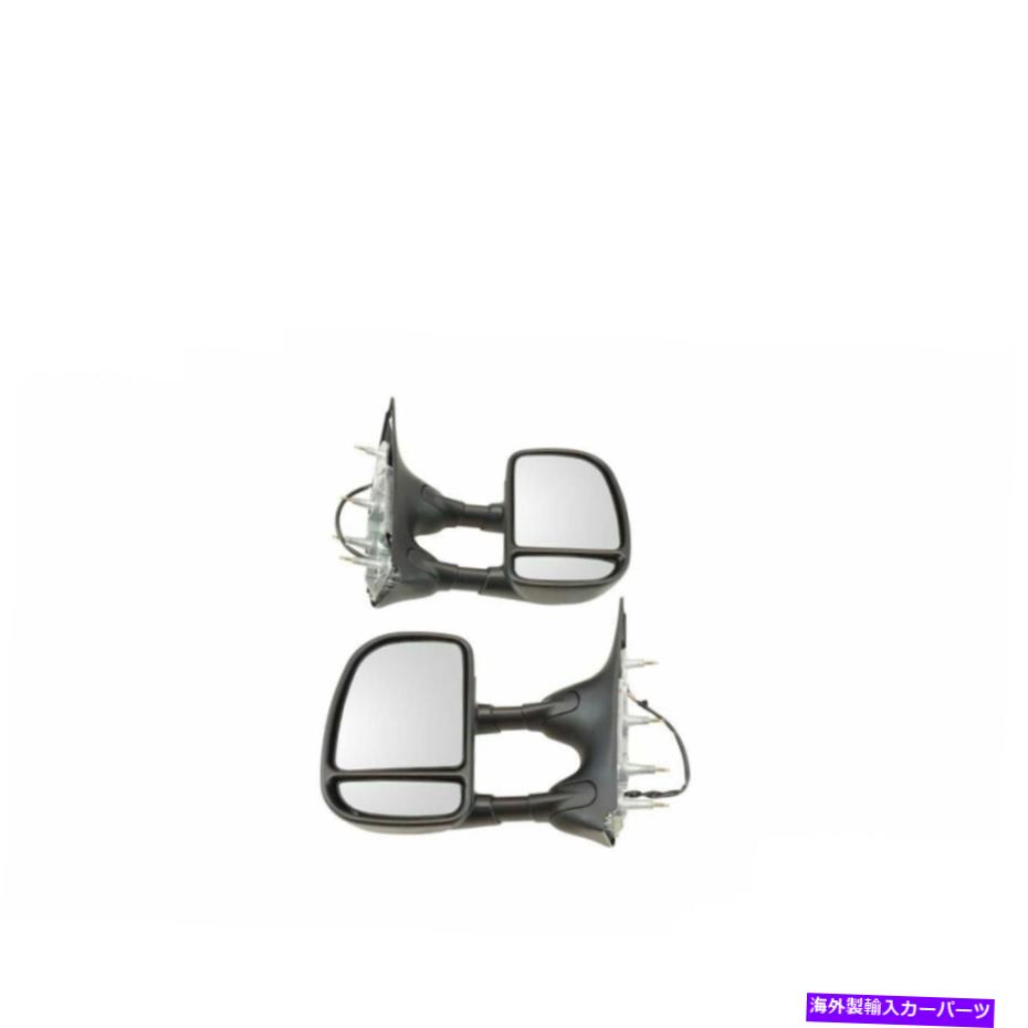 USミラー けん引ミラーパワーテクスチャブラック左/右ペアフォードバン向け Towing Mirror Power Textured Black Left/Right Pair Set For Ford Van【並行輸入品】｜Us Custom Parts Shop USDM