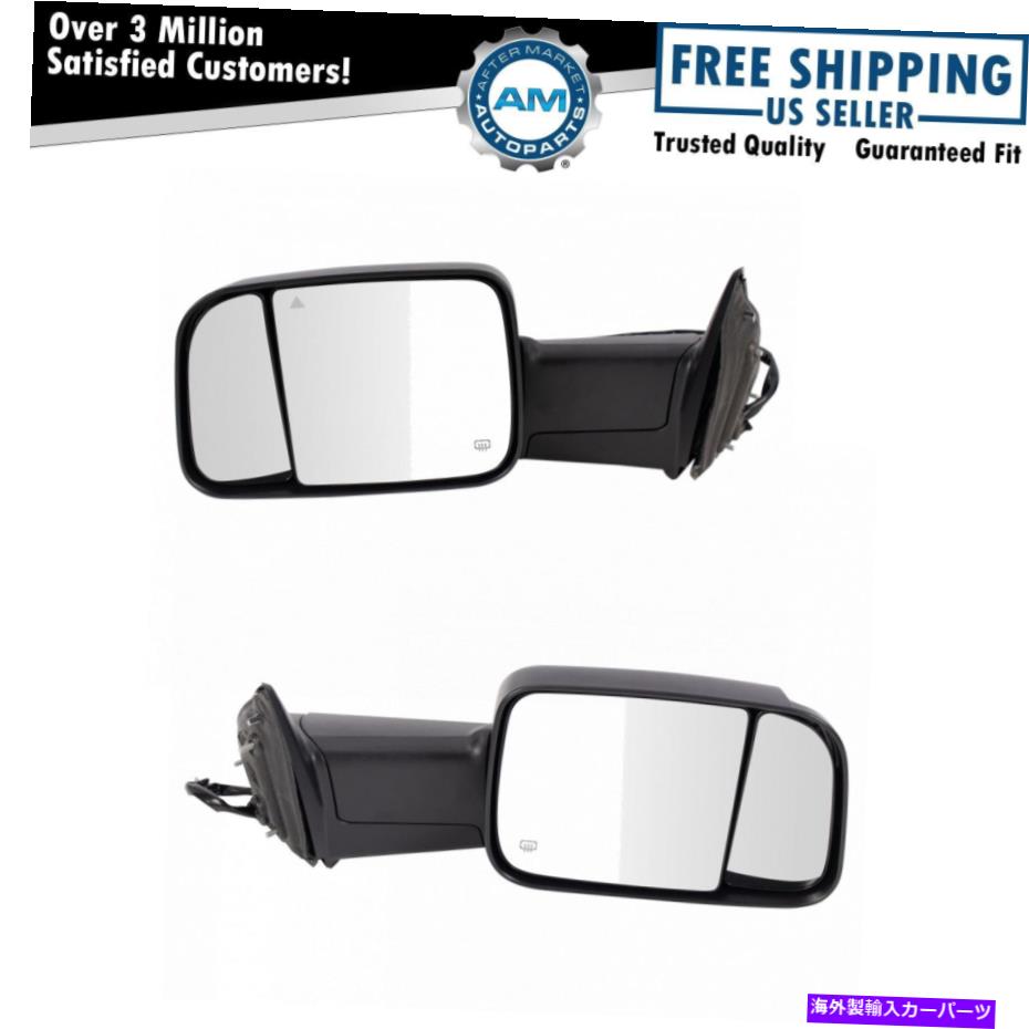 USミラー けん引ミラーセットは2019-2021 RAM 2500 3500に適合します Towing Mirror Set Fits 2019-2021 Ram 2500 3500【並行輸入品】|Us Custom Parts Shop USDM
