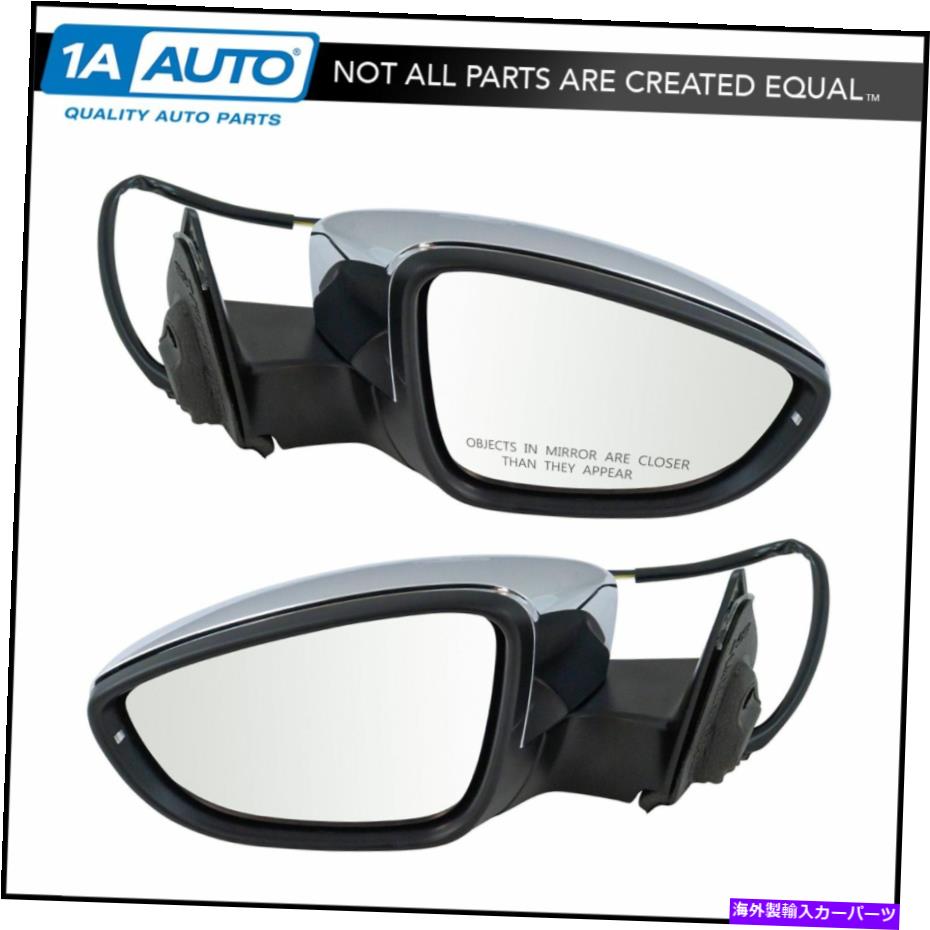 USミラー ミラーパワー加熱ターンターンシグナルクロムペアセット2のvwビートルnew Mirror Power Heated Turn Signal Chrome Pair Set of 2 for VW Beetle New【並行輸入品】