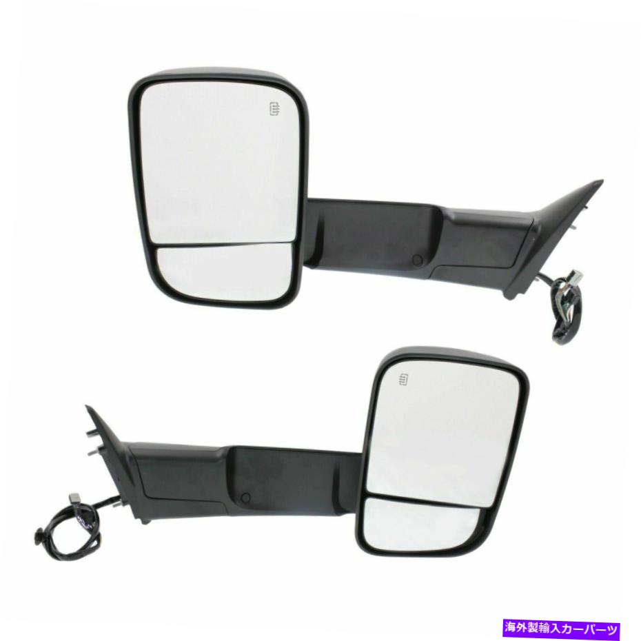 USミラー 2015-2018 RAM 2500 3500 p/uのために加熱された新しい左と右のパワーミラー New Left And Right Power Mirror Towing Heated For 2015-2018 Ram 2500 3500 P/U【並行輸入品】|Us Custom Parts Shop USDM