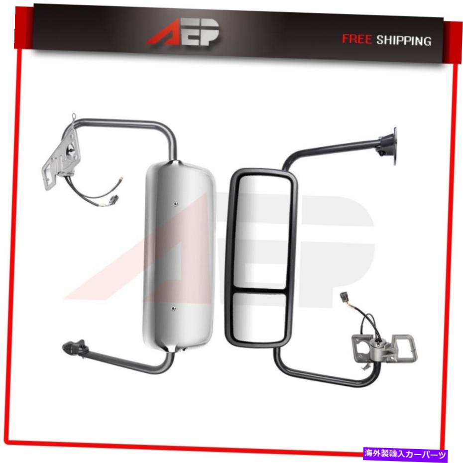 USミラー トラックミラーペアサイドクロムトラックミラー2004-18 Freightliner Columbia Truck Mirrors Pair Side Chrome Truck Mirrors s For 2004-18 Freightliner Columbia【並行輸入品】