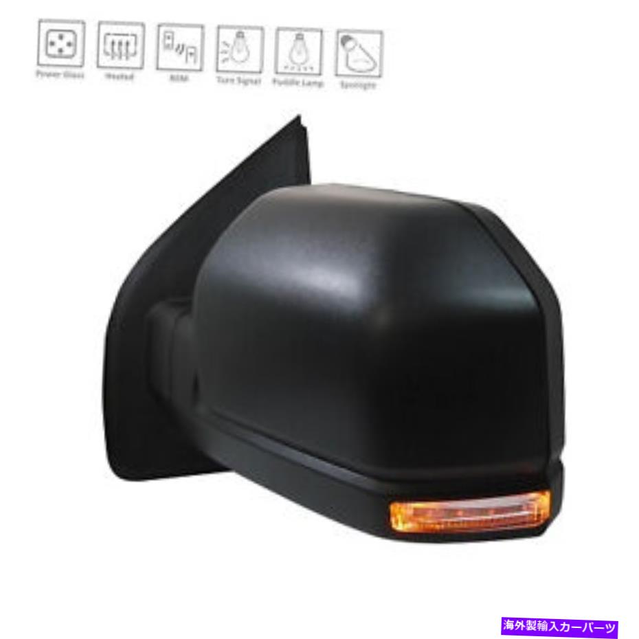 USミラー ブラックドライバーサイドドアミラーフィット2018 Ford F150 JL3Z17683FA Black Driver Side Door Mirror fits 2018 Ford F150 JL3Z17683FA【並行輸入品】