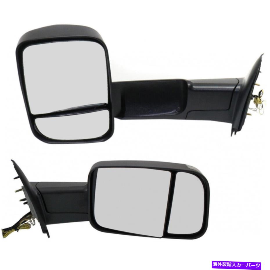 USミラー Dodge Ram 1500/2500/3500 2002-2009 Towing Mirror LH＆RH |マニュアル|曳航 For Dodge Ram 1500/2500/3500 2002-2009 Towing Mirror LH & RH | Manual | Towing【並行輸入品】｜Us Custom Parts Shop USDM