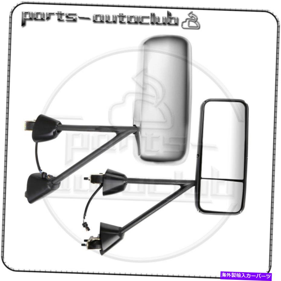 USミラー LH+RHドアミラー2008-16 Kenworth T660 T600 T370 T170のChrome LH+RH Door Mirrors Chrome For 2008-16 Kenworth T660 T600 T370 T170【並行輸入品】