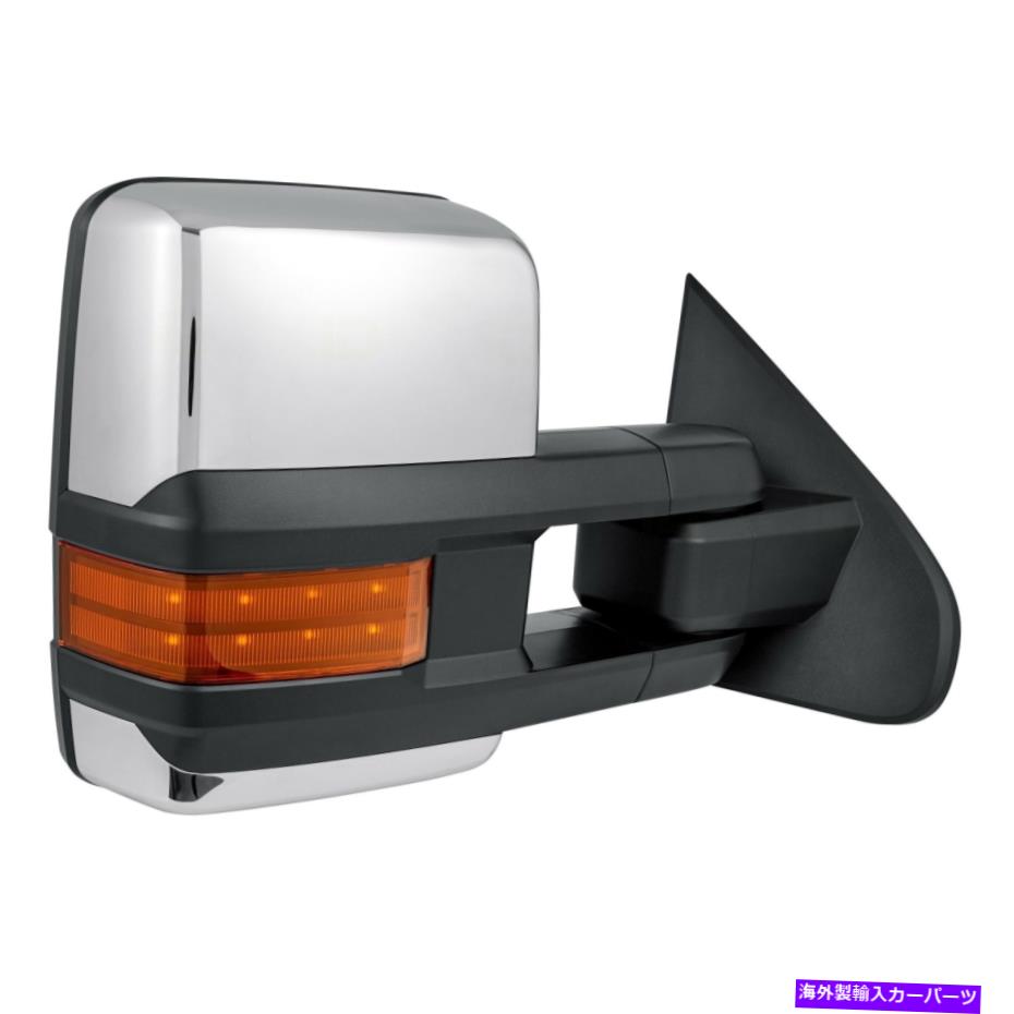 USミラー シボレーシルバラード3500 HDの場合15-19けん引鏡旅客サイドパワー牽引 For Chevy Silverado 3500 HD 15-19 Towing Mirror Passenger Side Power Towing【並行輸入品】
