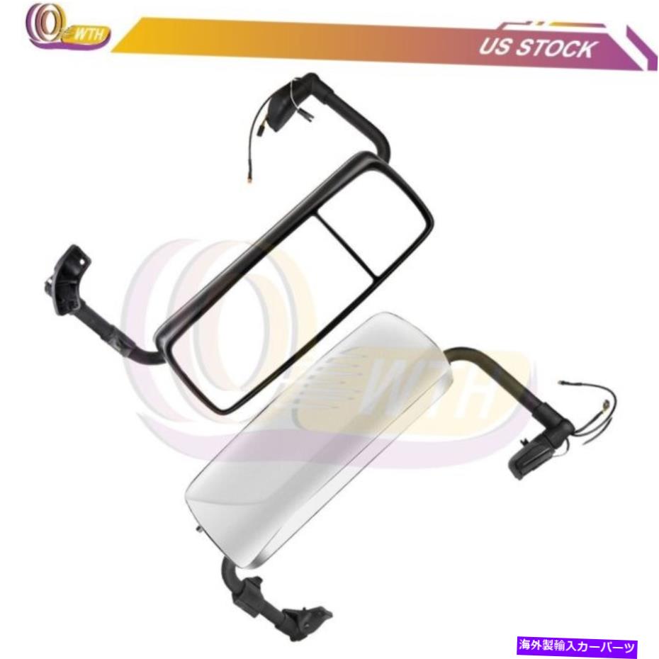 USミラー 2015-2018のクロムトラックドアミラーボルボVNL取り付けプレートが左+右 Chrome Truck Door Mirrors For 2015-2018 Volvo VNL Mounting Plates Left+Right【並行輸入品】|Us Custom Parts Shop USDM