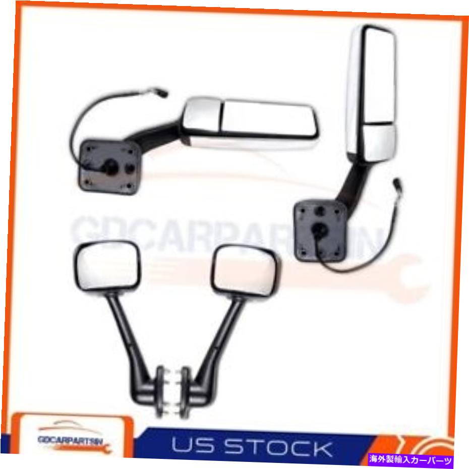 USミラー 2008-2016 Freightliner Cascadia Driver+Passenger Chrome Mirrorsと互換性 Compatible With 2008-2016 Freightliner Cascadia Driver+Passenger Chrome Mirrors【並行輸入品】 106,601円
