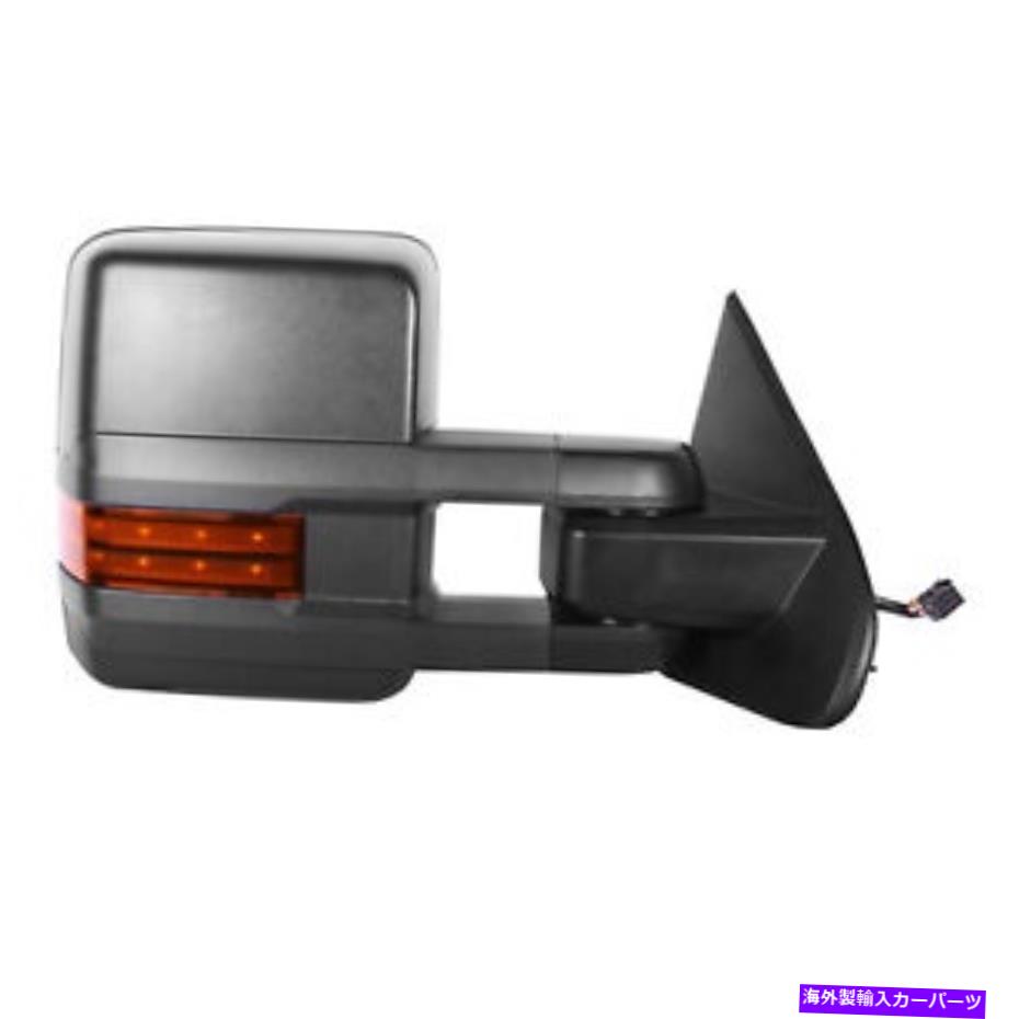 USミラー 塗装されていない右側のドアミラーフィット2015-2019シボレーシルバラド2500 84228898 Unpainted Right Side Door Mirror fits 2015-2019 Chevy Silverado 2500 84228898【並行輸入品】