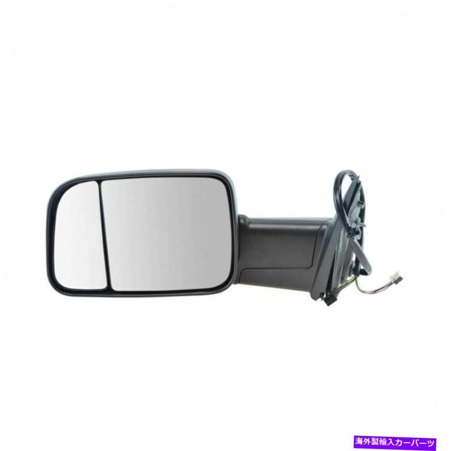 USミラー トレイルリッジけん引ミラーパワー折りたたみ加熱信号水たまりブラックLHラム用 Trail Ridge Towing Mirror Power Folding Heated Signal Puddle Black LH For Ram【並行輸入品】