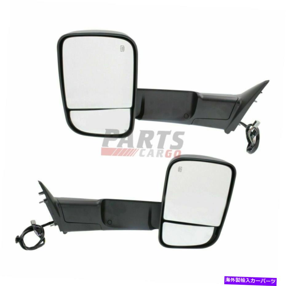 USミラー 新しいフィット2015-2018 RAM 2500 3500 p/u左と右のパワーミラーけん引けて New Fits 2015-2018 Ram 2500 3500 P/U Left And Right Power Mirror Towing Heated【並行輸入品】|Us Custom Parts Shop USDM