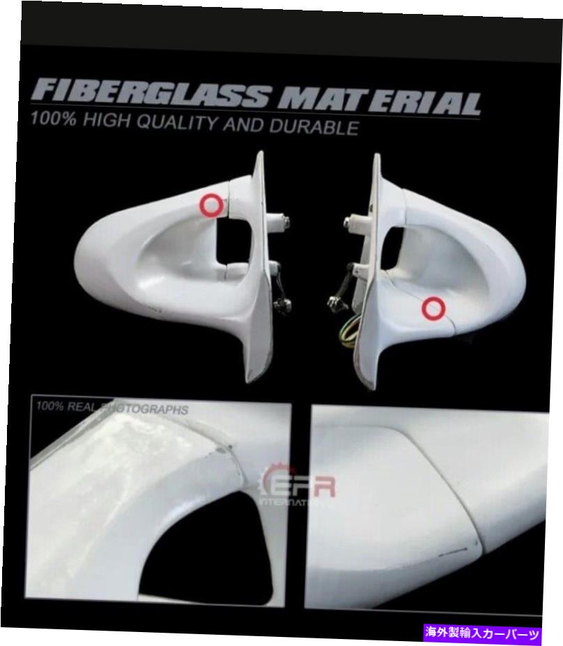 USミラー 三菱エヴォX（LHD）未装備のエアロ後部ビューサイドミラー2PCS Mitsubishi Evo X(LHD)unpainted Aero Rear view Sided Mirror 2pcs【並行輸入品】