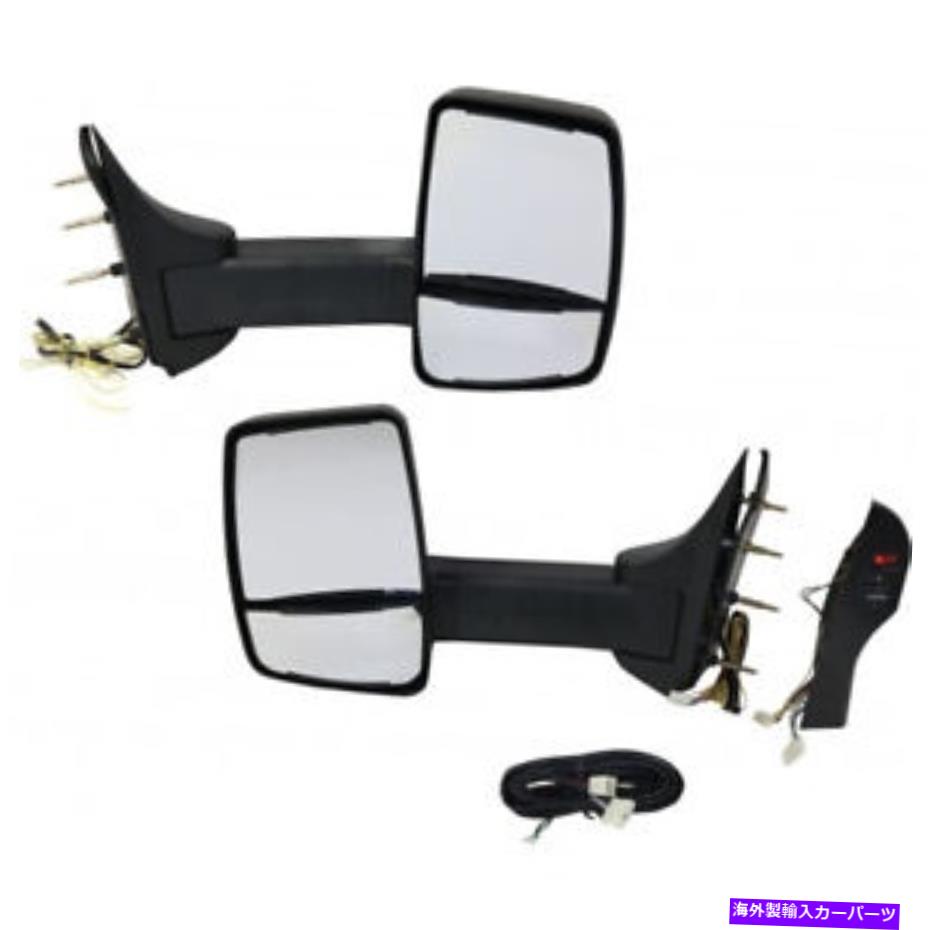 USミラー Ford E-150/E-250 2008-2013 Towing Mirror LHおよびRHペア|加熱|マニュアル For Ford E-150/E-250 2008-2013 Towing Mirror LH and RH Pair | Heated | Manual【並行輸入品】
