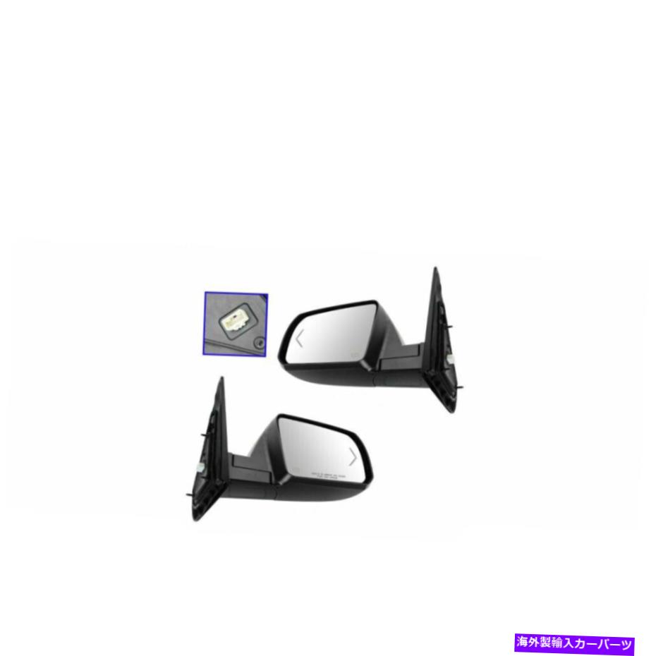 USミラー 2007-2013トヨタのミラーパワー折りたたみ式ターンシグナルクロムセット Mirror Power Folding Heated Turn Signal Chrome Set For 2007-2013 Toyota【並行輸入品】