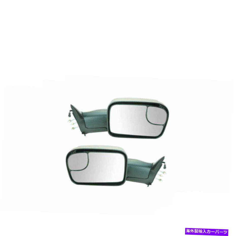 USミラー 牽引ミラーマニュアルアップグレード信号ペアは、ダッジピックアップトラックにセットされています Towing Mirror Manual Upgrade Signal Pair Set For Dodge Pickup Truck【並行輸入品】