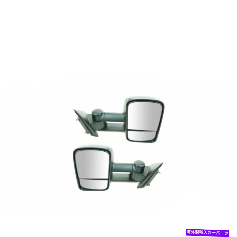 USミラー けん引ミラーマニュアルテクスチャー左右右rh rhペアシェビーgmc Towing Mirror Manual Textured Left Right LH RH Pair For Chevy GMC【並行輸入品】