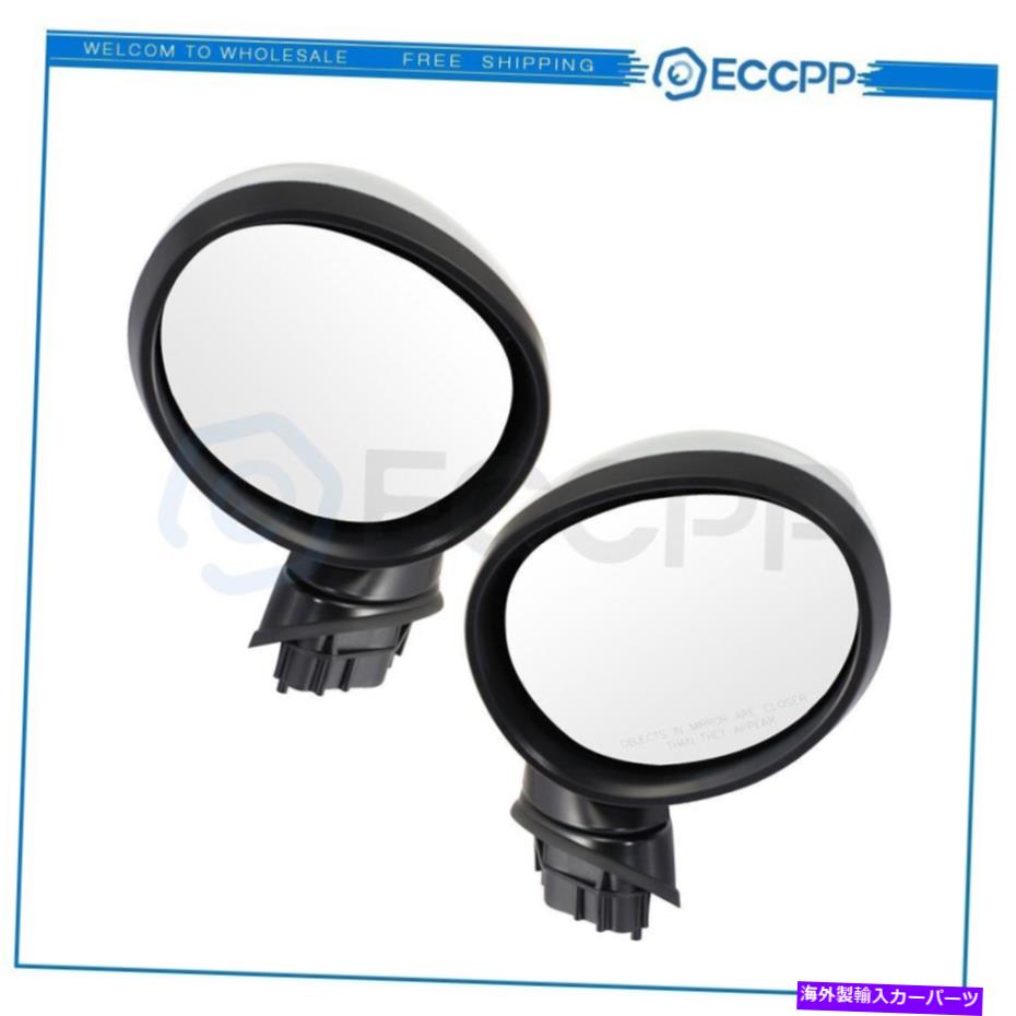 USミラー 2013-18ミニクーパーF55-F57パワーフォールドプライムパワーLH+RHサイドミラーのECCPP ECCPP For 2013-18 MINI COOPER F55-F57 Power Fold Primed Power LH+RH Side Mirrors【並行輸入品】
