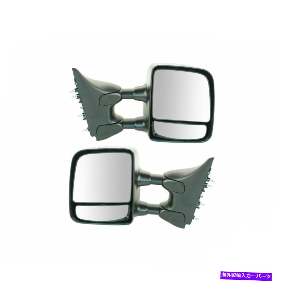 USミラー トレイルリッジけん引ミラーマニュアルテクスチャブラックペア04-15タイタンXe s用 Trail Ridge Towing Mirror Manual Textured Black Pair Set For 04-15 Titan XE S【並行輸入品】