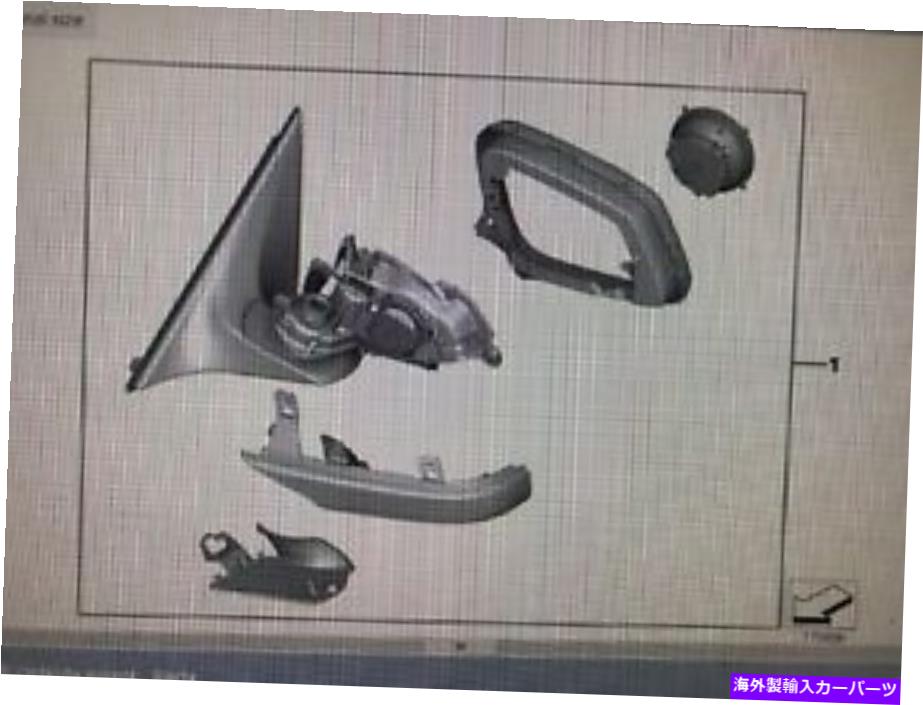 USミラー 本物のOEM右側ミラーパート＃51167282136 7シリーズF01 F02 F04 2008-2012 Genuine OEM Right Side Mirror Part# 51167282136 7 Series F01 F02 F04 2008-2012【並行輸入品】