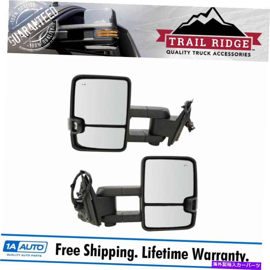 USミラー トレイルリッジトウミラーパワーターンメモリブラインドアップグレードGM SUV用スポットペア Trail Ridge Tow Mirror Power Heat Turn Memory Blind Upgrade Spot Pair for GM SUV【並行輸入品】