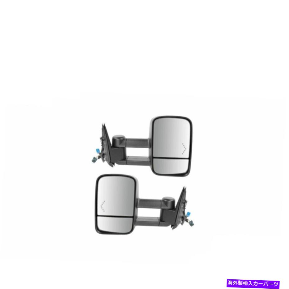 USミラー Tow Mirror Power加熱された赤いシェブロン信号BLKペアキャデラックシェビーGMCトラック Tow Mirror Power Heated Red Chevron Signal BLK Pair For Cadillac Chevy GMC Truck【並行輸入品】|Us Custom Parts Shop USDM