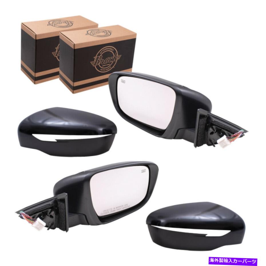USミラー ペアセットパワーサイドミラー2017日産ローグ韓国の加熱信号カメラ Pair Set Power Side Mirrors Heated Signal Camera for 2017 Nissan Rogue Korea【並行輸入品】
