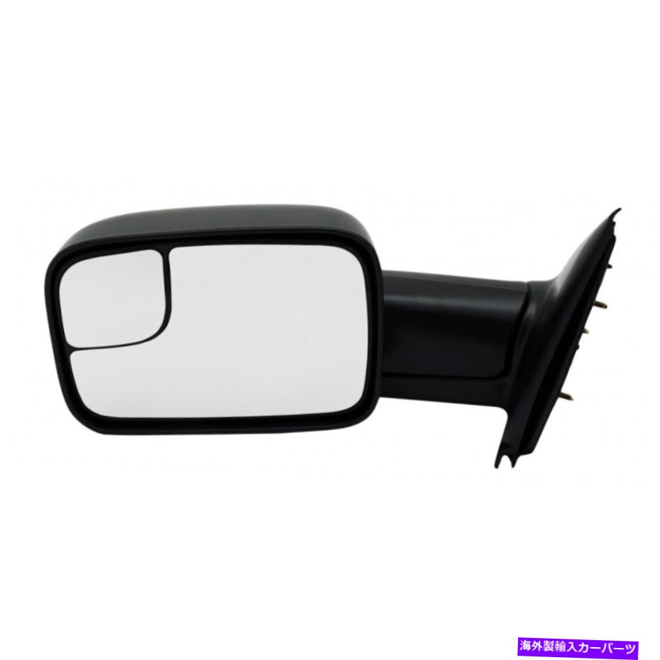 USミラー Dodge Ram 2500 2003-2009 Towing Mirror Driver Sideの場合|テクスチャ|マニュアル For Dodge Ram 2500 2003-2009 Towing Mirror Driver Side | Textured | Manual【並行輸入品】|Us Custom Parts Shop USDM