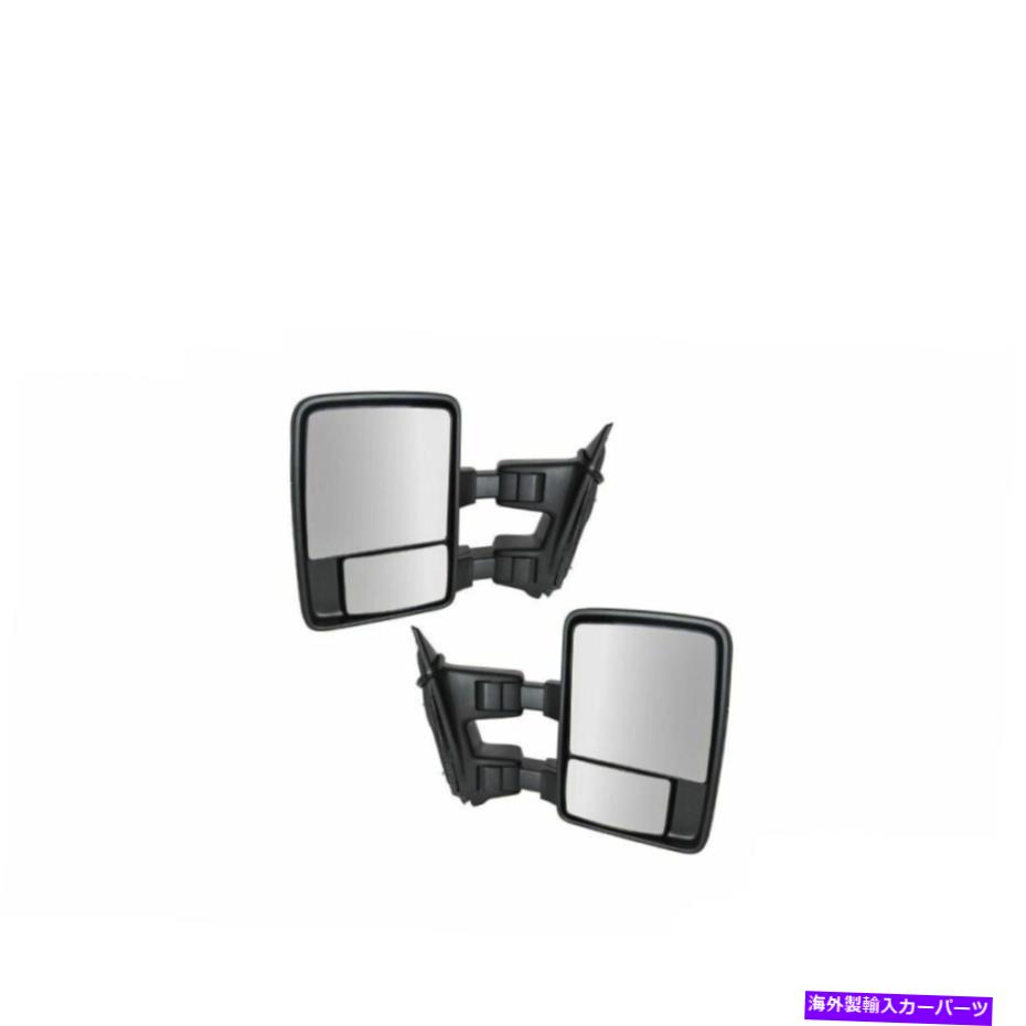 USミラー トウミラーパワーヒートターンクリアランスライトテクスチャペアフォードSDのペア Tow Mirror Power Heat Turn Clearance Light Textured Pair For Ford SD【並行輸入品】