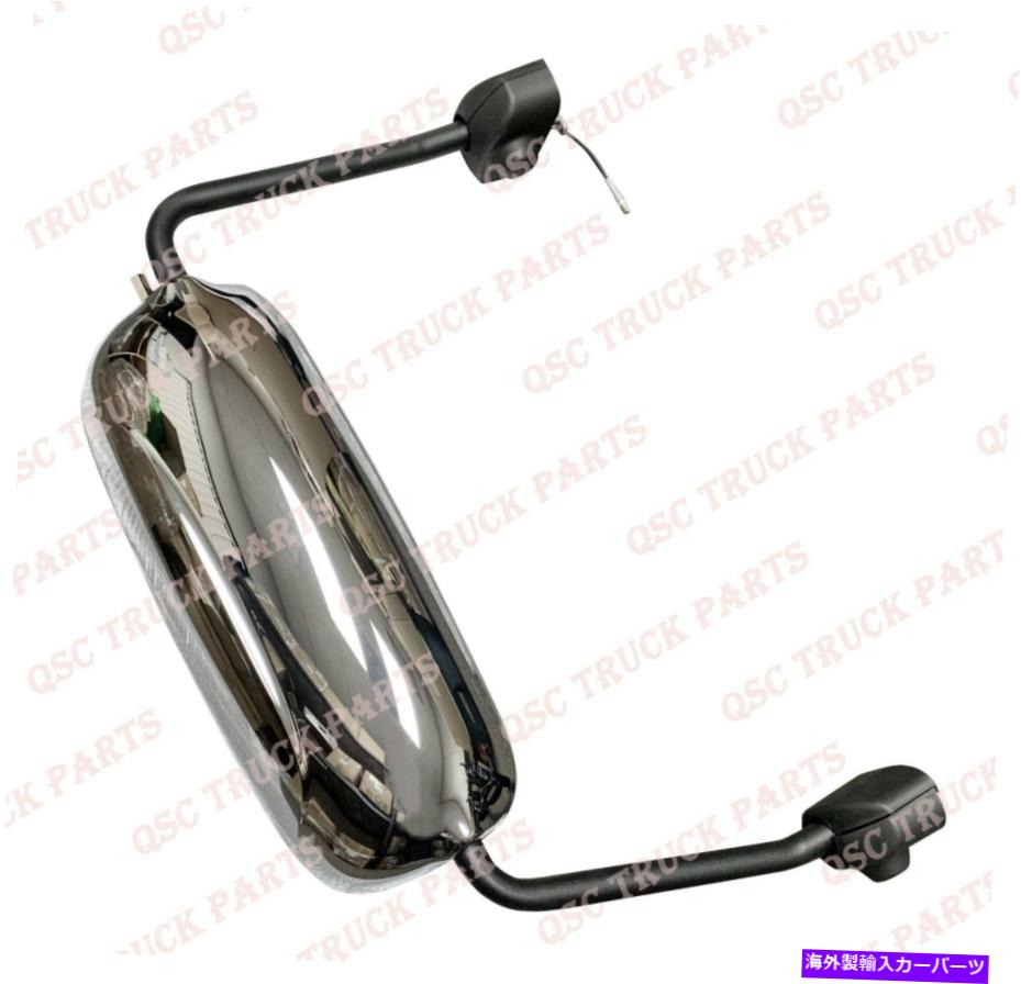USミラー QSCクロムドアミラーアセンブリマック613の右旅客側 QSC Chrome Door Mirror Assemblies W/ Arms Right Passenger Side for Mack 613【並行輸入品】