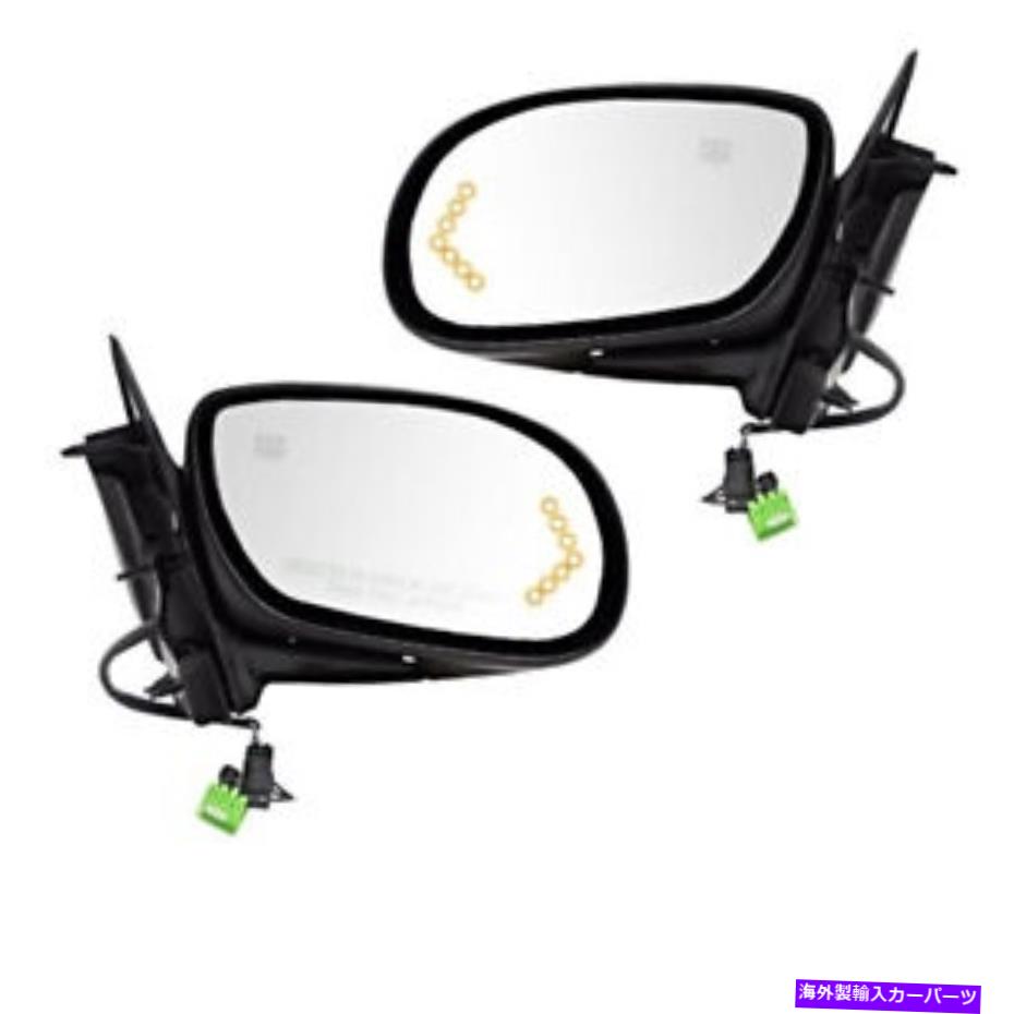 USミラー 03 04 05パークアベニュードアミラーパワー加熱ガラス内ターンシグナルペアセット For 03 04 05 Park Avenue Door Mirror Power Heated In-Glass Turn Signal PAIR SET【並行輸入品】