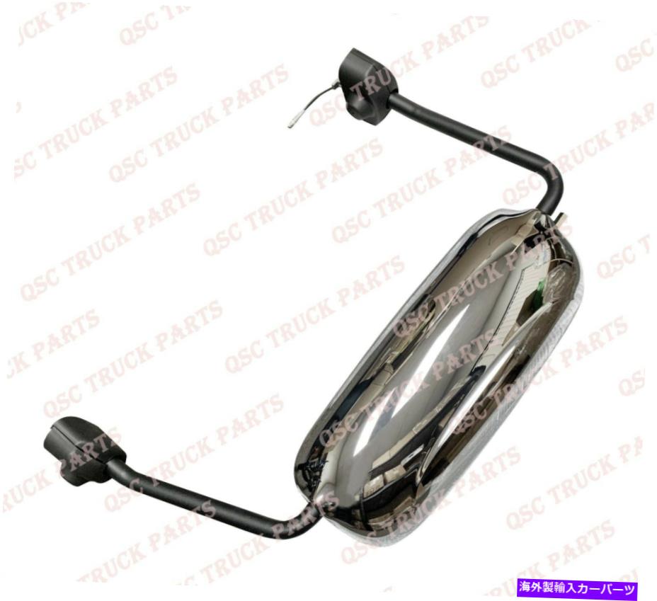 USミラー QSCクロムドアミラーアセンブリマック613のアーム左ドライバー側 QSC Chrome Door Mirror Assemblies W/ Arms Left Driver Side for Mack 613【並行輸入品】