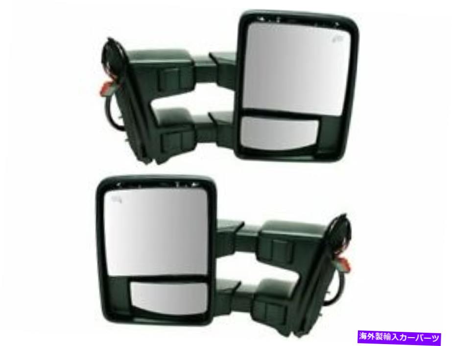 USミラー 11-16フォードF250スーパーデューティF350 FH24G7用のドアミラーセット Door Mirror Set For 11-16 Ford F250 Super Duty F350 FH24G7【並行輸入品】