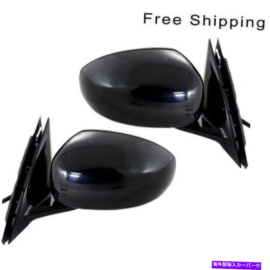USミラー 2 LH＆RHサイドパワーマニュアル折りたたみ式の加熱ミラーのセットインフィニティM35 Set of 2 LH & RH Side Power Manual Folding Heated Mirror Fits Infiniti M35【並行輸入品】