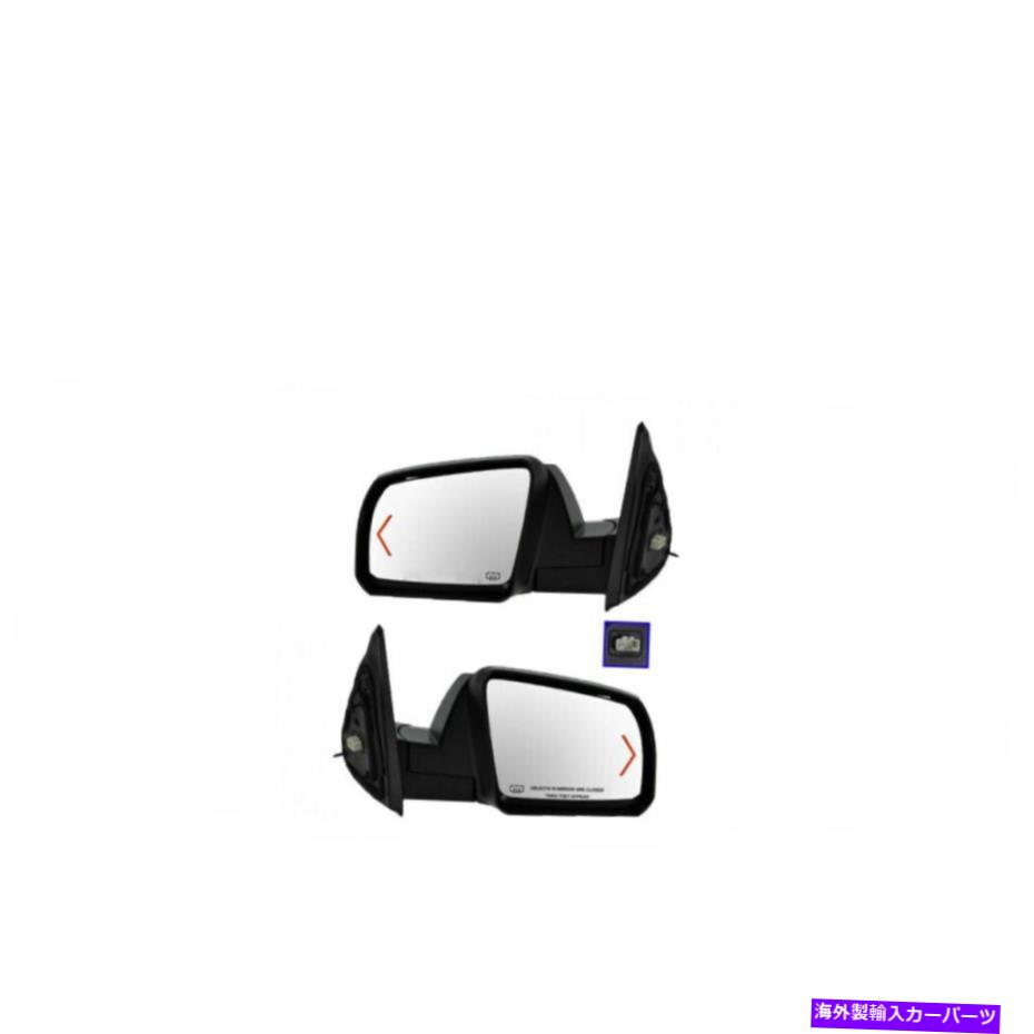 USミラー 電力加熱信号サイドミラーテクスチャキャップカバーセットトヨタ Power Heated Signal Side Mirror Textured Caps Covers Set For Toyota【並行輸入品】
