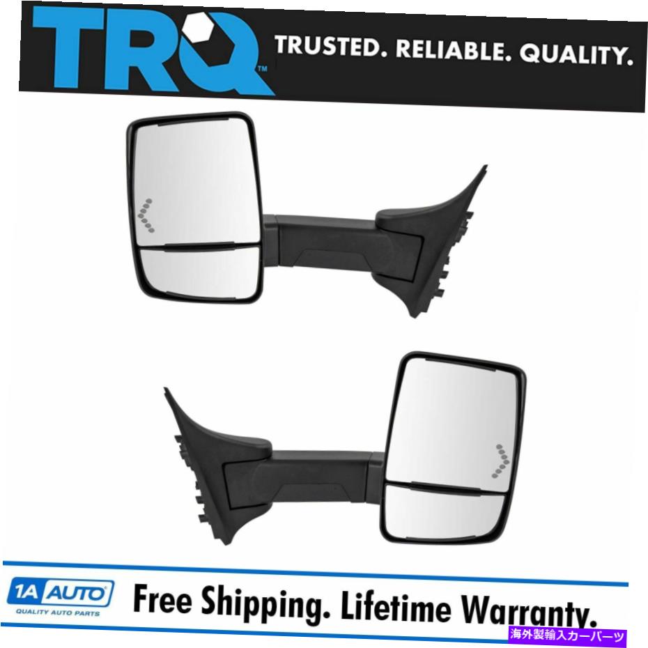 USミラー TRQミラーパワー加熱信号テクスチャブラックペア08-16フォードスーパーデューティ新しい TRQ Mirror Power Heated Signal Textured Black Pair for 08-16 Ford Super Duty New【並行輸入品】