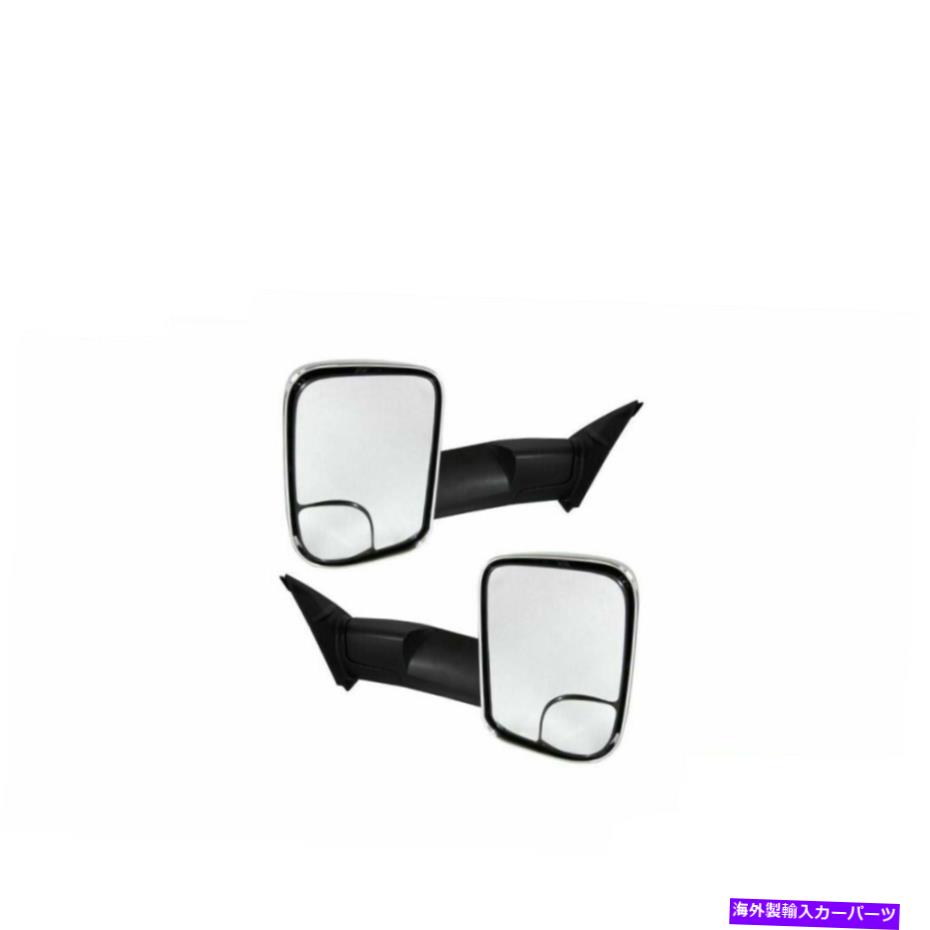 USミラー トヨタ用のけん引ミラーパワーアップグレードシグナルクロムペア Towing Mirror Power Heated Upgrade Signal Chrome Pair For Toyota【並行輸入品】