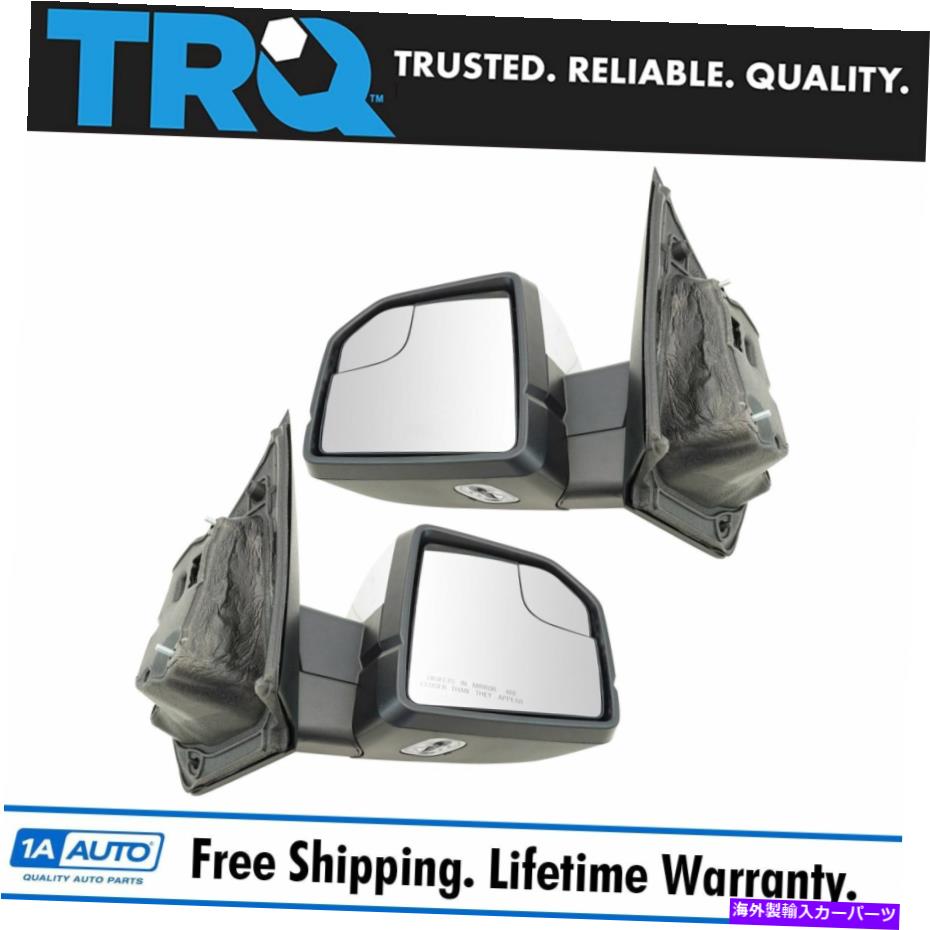USミラー TRQミラーパワー折りたたみ加熱メモリ信号スポットライトプードルクロムペア TRQ Mirror Power Folding Heated Memory Signal Spotlight Puddle Chrome Pair【並行輸入品】