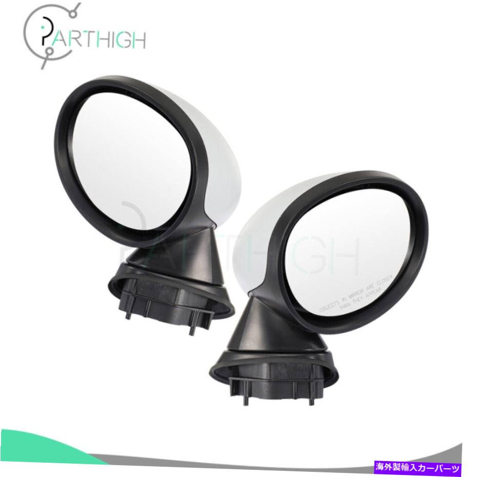 USミラー フィット13-18ミニクーパーF55 F56 F57パワーミラープライミングパワーフォールドRH＆LHペア Fits 13-18 MINI COOPER F55 F56 F57 Power Mirrors Primed Power Fold RH&LH Pair【並行輸入品】