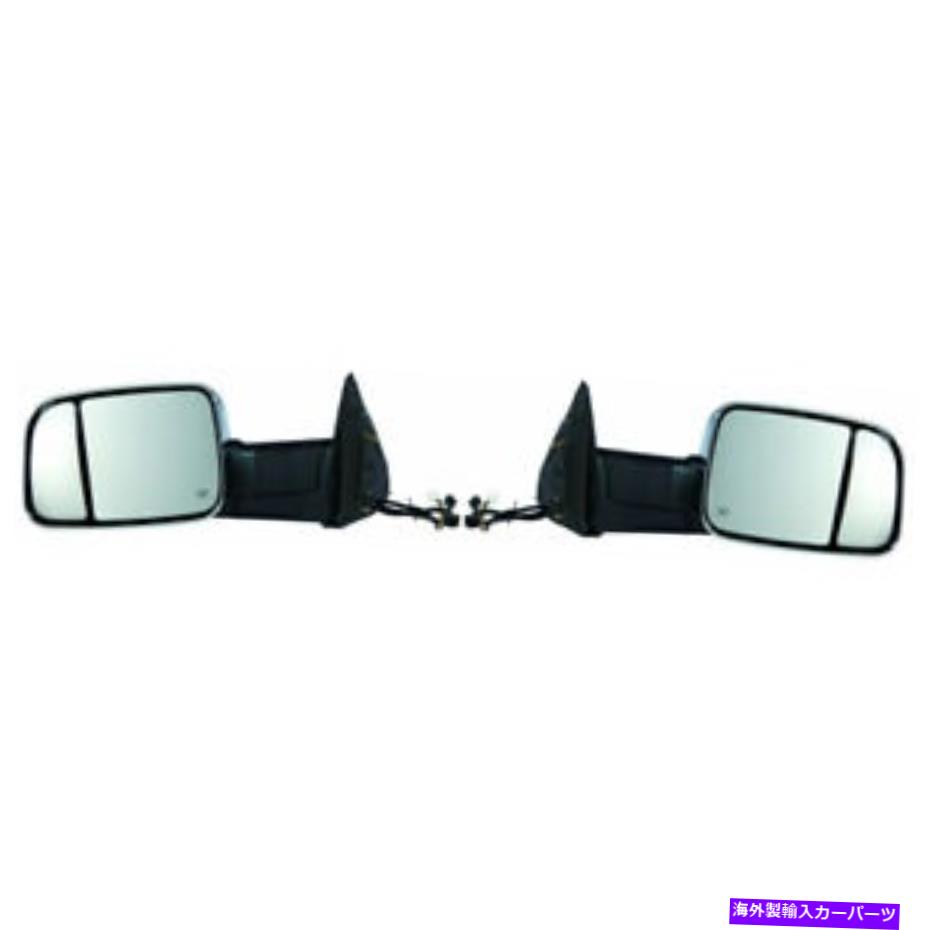 USミラー ダッジラム1500ドアミラー2010ペアドライバーと乗客側のクロム For Dodge Ram 1500 Door Mirror 2010 Pair Driver and Passenger Side Chrome【並行輸入品】