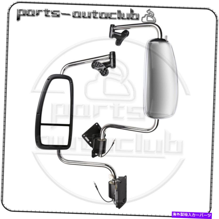 USミラー LH+RHペアクロムミラーは97-10 International 9200 9400i 9900i 5900で完了しました LH+RH Pair Chrome Mirrors Complete For 97-10 International 9200 9400I 9900I 5900【並行輸入品】