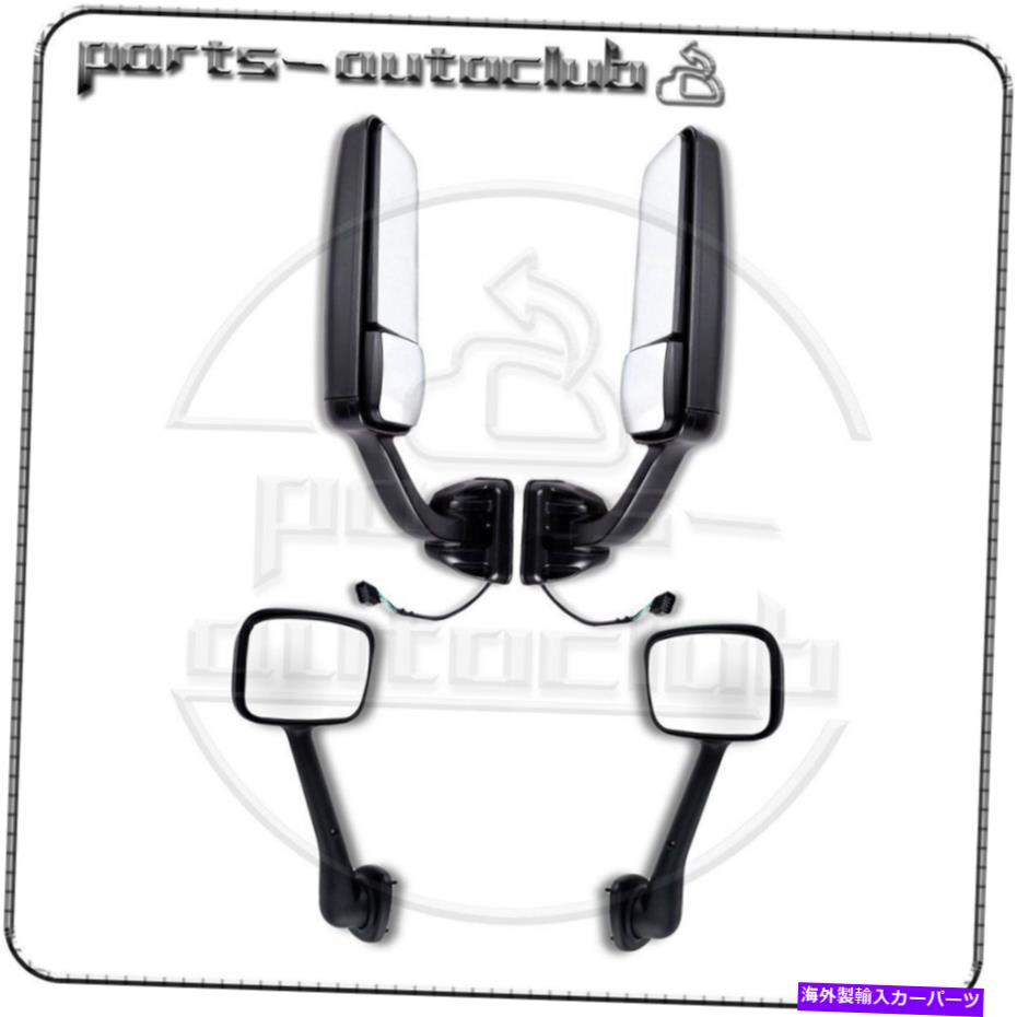 USミラー LH+RHサイドブラックミラーマニュアル＆パワーヒー付きペアフィットフリーフィートライナーカスカディア LH+RH Side Black Mirrors Manual & Power Heated Pair Fits Freightliner Cascadia【並行輸入品】 99,160円